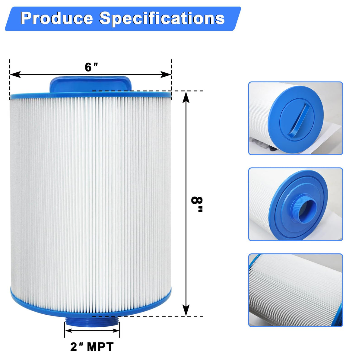 DEEKOOL PAS40-F2M filter showing top handle design for quick changes