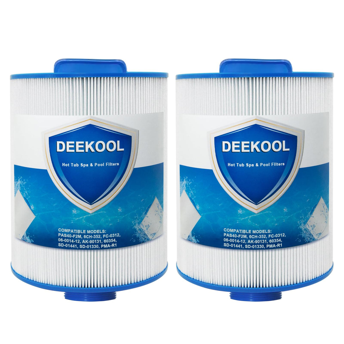 DEEKOOL PAS40-F2M two-pack replacement filter for easy spa maintenance