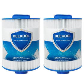 DEEKOOL PAS50SV-F2M top cap view showing secure fit for spa filter replacement