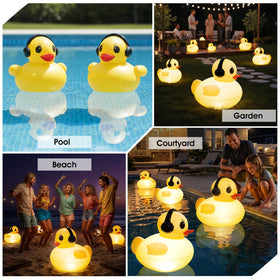 DeeprBetter garden duck light floats effortlessly for festive evenings