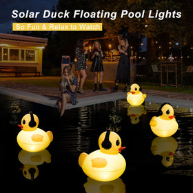 DeeprBetter night-time ambience duck light creates relaxing yard glow