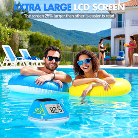 DeeprBlu accurate water temperature sensor measures pool temperature precisely.