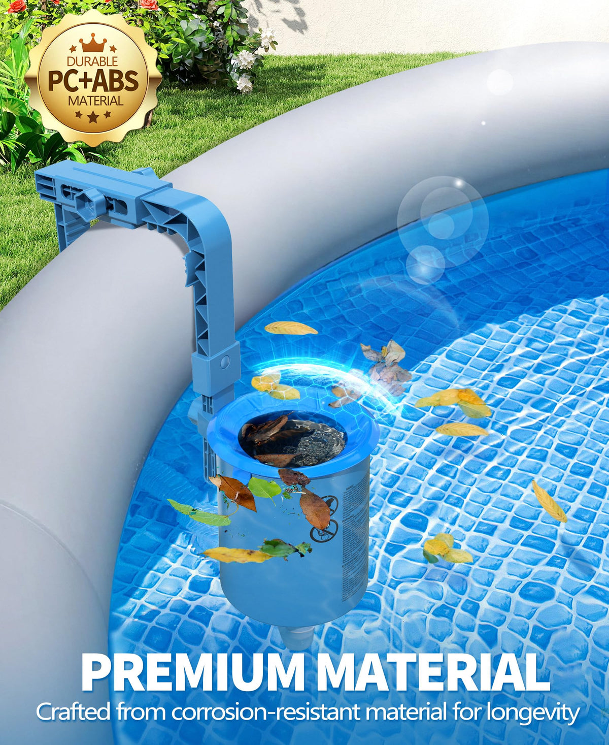 DeeprClean thick ABS plastic resists sun and pool chemicals for longevity.