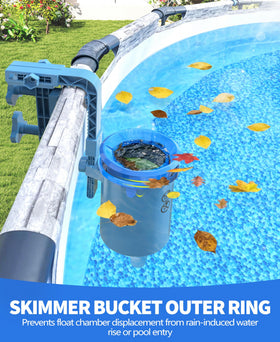 DeeprClean included skimmer socks trap fine debris for cleaner water.