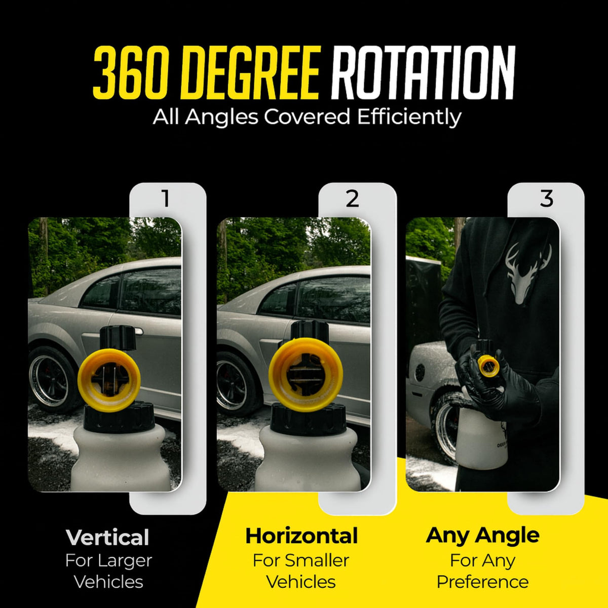 Deer Brook Shop Hornet 1L tank reduces refills during large cleaning jobs.