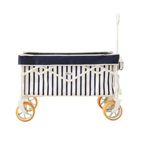 DEER LAND Beach Wagon on sand with 6.7-inch fat tires for smooth transport.