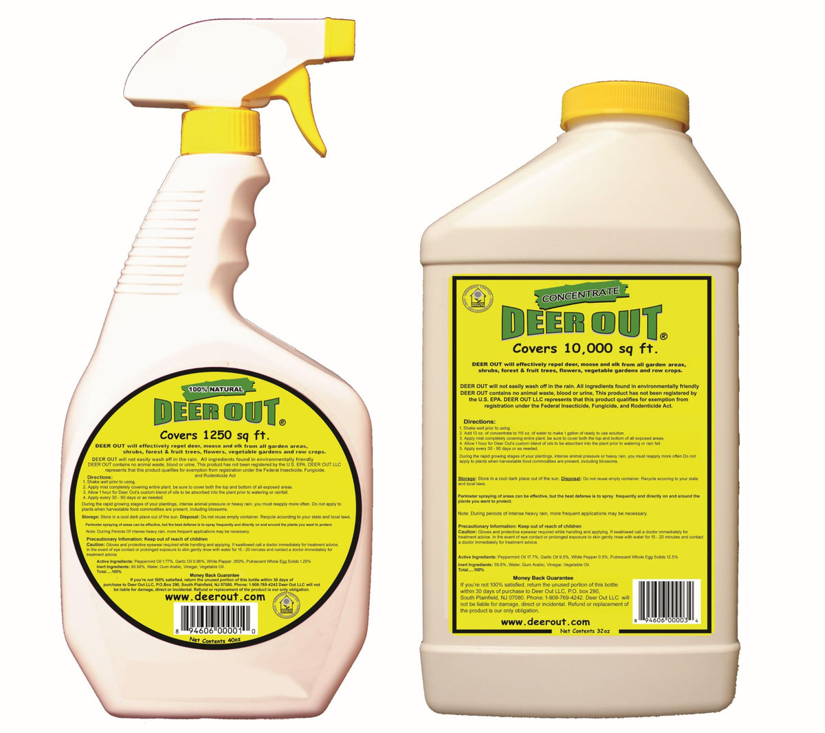 Deer Out 32oz concentrate refill for continued protection