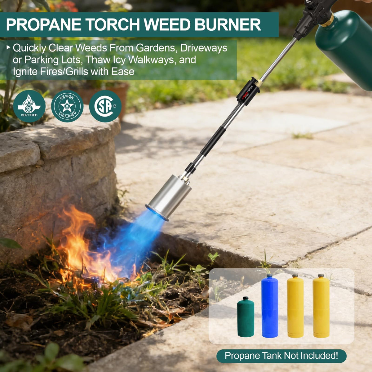 Defabee all-season outdoor tool supports weed control, snow melting, and more tasks.