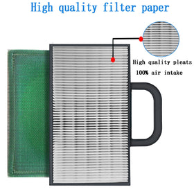 Deflife 698754 air filter cartridge framed for 18-26 HP lawn mowers.