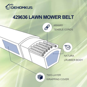 DEHOMKUS compatibility chart shows belt fits Craftsman Husqvarna and Poulan