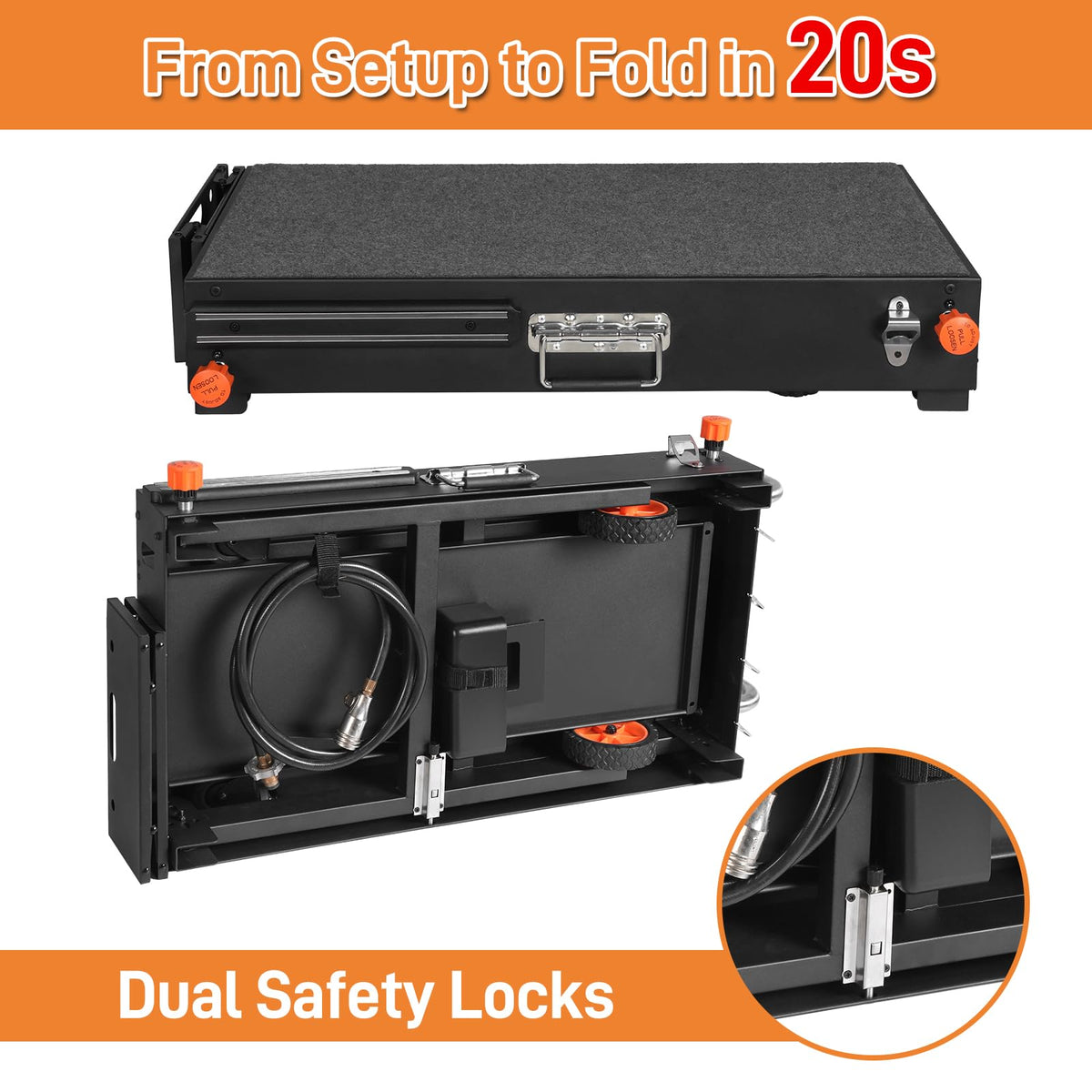 DeintYei welded frame delivers a solid, shake-free cooking experience.