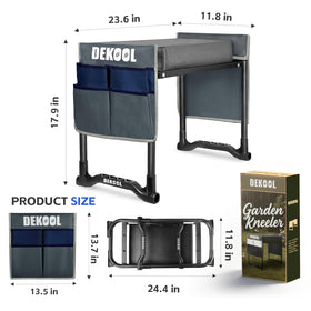 Dekool portable garden bench offers convenient storage and mobility