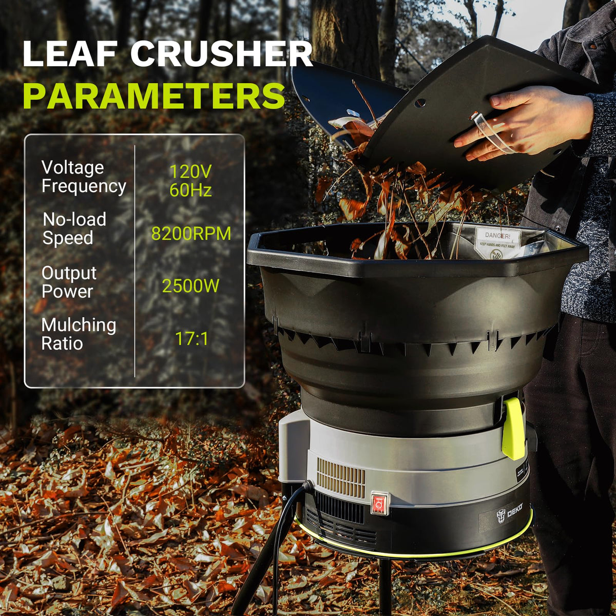 DEKOPRO adjustable control dial lets you tailor debris settings