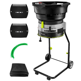 DEKOPRO electric leaf mulcher in full product view for efficient cleanup