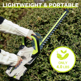 DEKOPRO hedge trimmer is lightweight-4-lbs design reducing fatigue during edging.