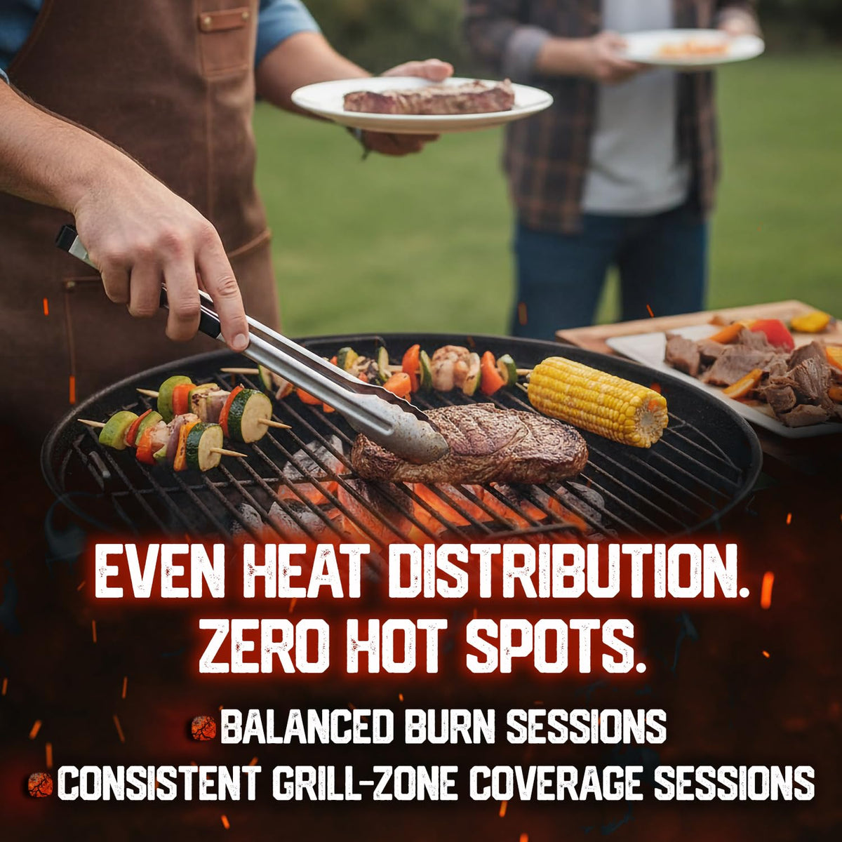 Del Bravo briquettes are natural and chemical-free for clean-burning flavor.