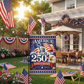 Deloky outdoor banner suits memorial day and 4th of July.