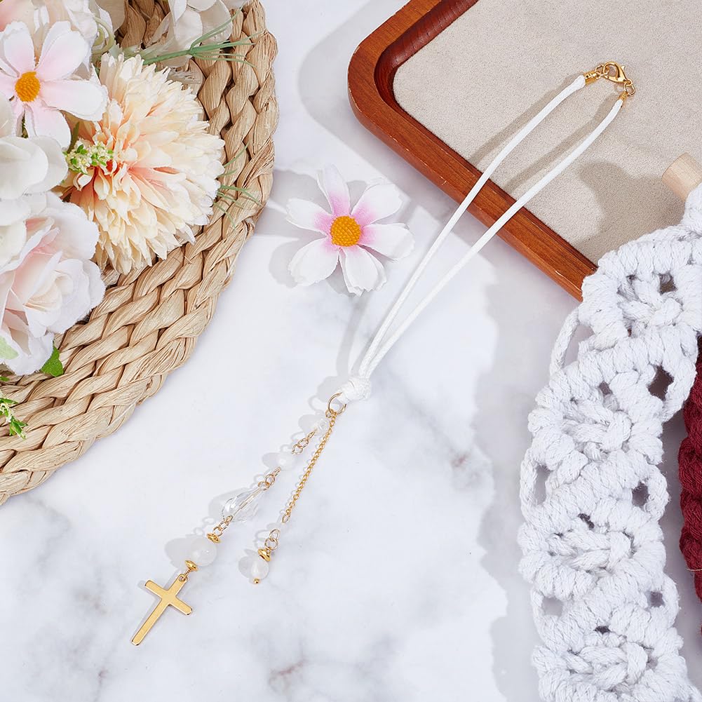 DELORIGIN brass core cross charm delivers durable, elegant decor for bags or shelves