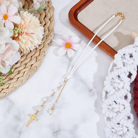 DELORIGIN brass core cross charm delivers durable, elegant decor for bags or shelves