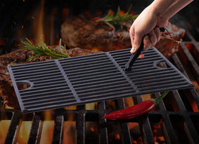 DELSbbq heavy duty lifter helps adjust and reposition grates smoothly.