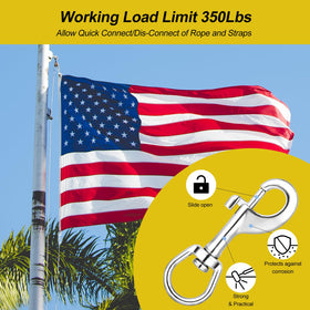 DELSWIN 350-lbs safety load clip ensures reliability in windy conditions.
