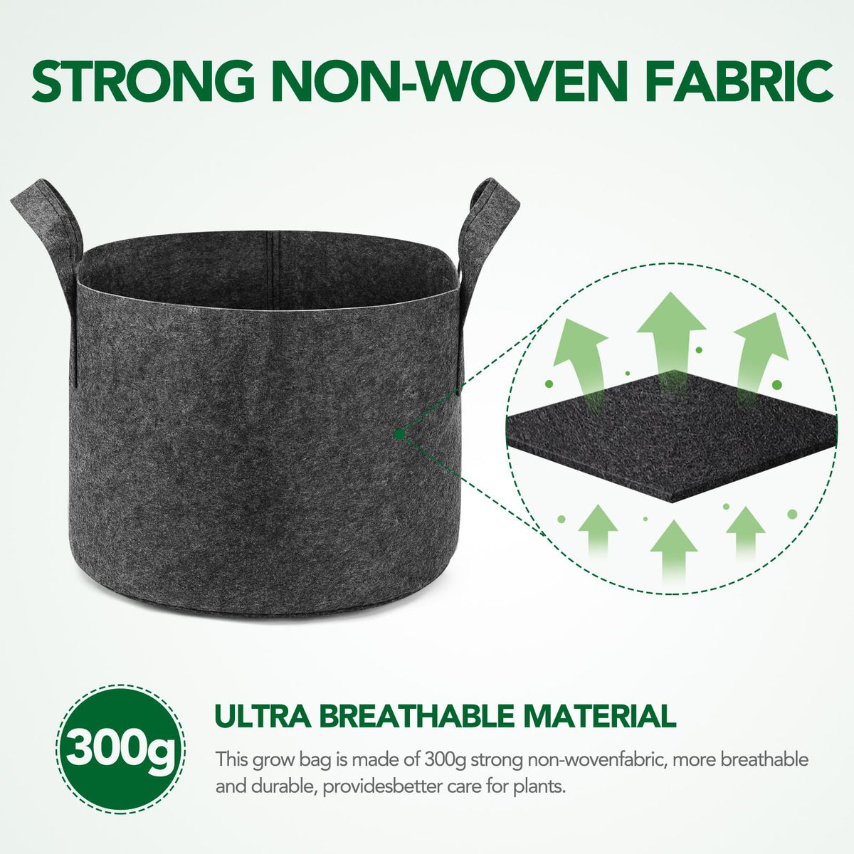 Delxo 10-gallon grow bags temperature control for seasonal growing.