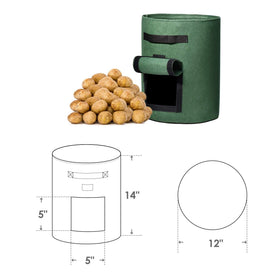 Delxo 7-gallon bags ideal for potatoes and vegetables with ample growing space