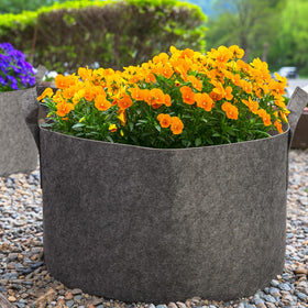 Delxo sturdy, tear-resistant grow bags are easy to clean and reuse.