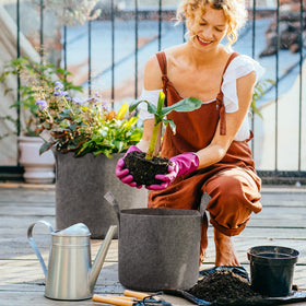 Delxo durable, reusable fabric pots for year-round gardening.