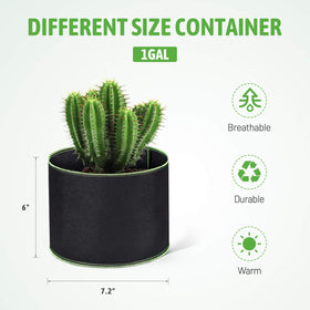 Delxo grow bags featuring double stitching for lasting outdoor durability.