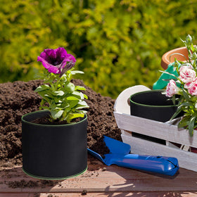 Delxo 1-gallon grow bags hold up to 200 lbs, offering sturdy portability.