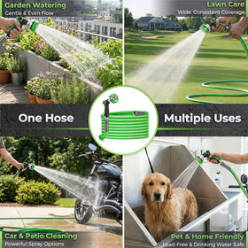 Delxo 50 ft hose is perfect for car washing and lawn care