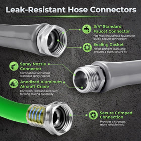 Delxo lightweight 50 ft hose reduces fatigue during gardening