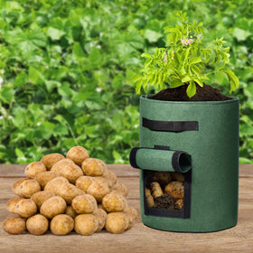 Delxo green grow bags add versatility to any balcony or yard garden
