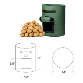 Delxo grow bag drainage holes indicating efficient water management.