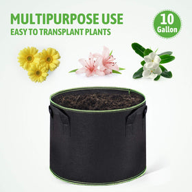 Delxo grow bag with sturdy handles for easy relocation.