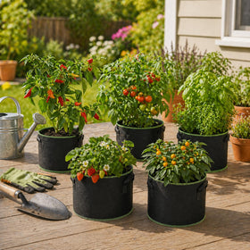 Delxo grow bags are easy to clean and durable.