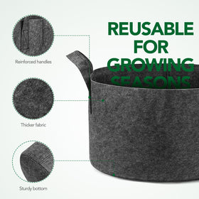 Delxo promotes healthy root growth with breathable fabric for plants.