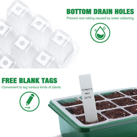Delxo heavy-duty BPA-free plastic trays designed for long-term reuse.