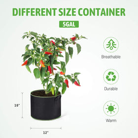 Delxo reusable fabric pot for vegetables promoting durable, long-term use.