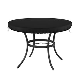 Demao outdoor round table cover fit for a 48.8 inch table, protecting from weather