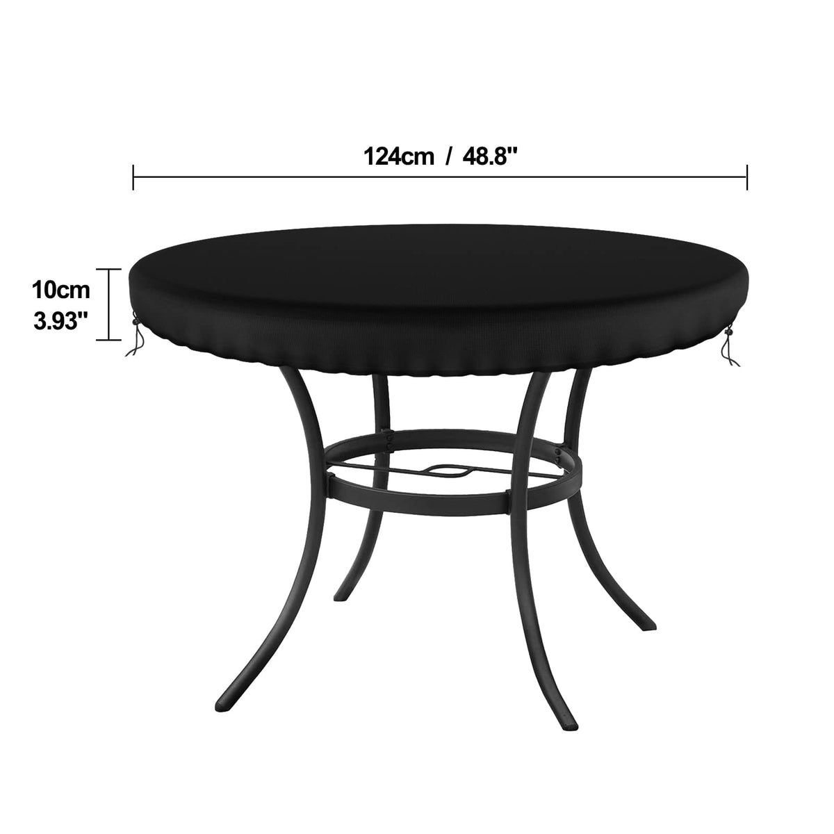 Demao waterproof patio cover shielding furniture from rain and spills