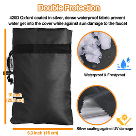 DEMEDO Waterproof Oxford cloth layer shields faucet from rain and sun