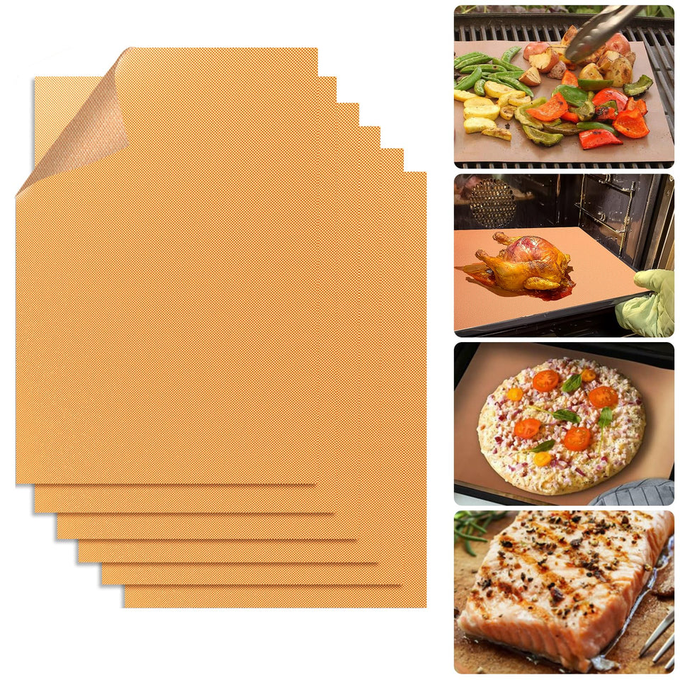 Demiwise copper grill mats pack cover shows tidy setup and quick cleanup.