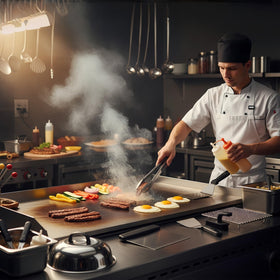 Demiwise egg rings for even eggs on the griddle