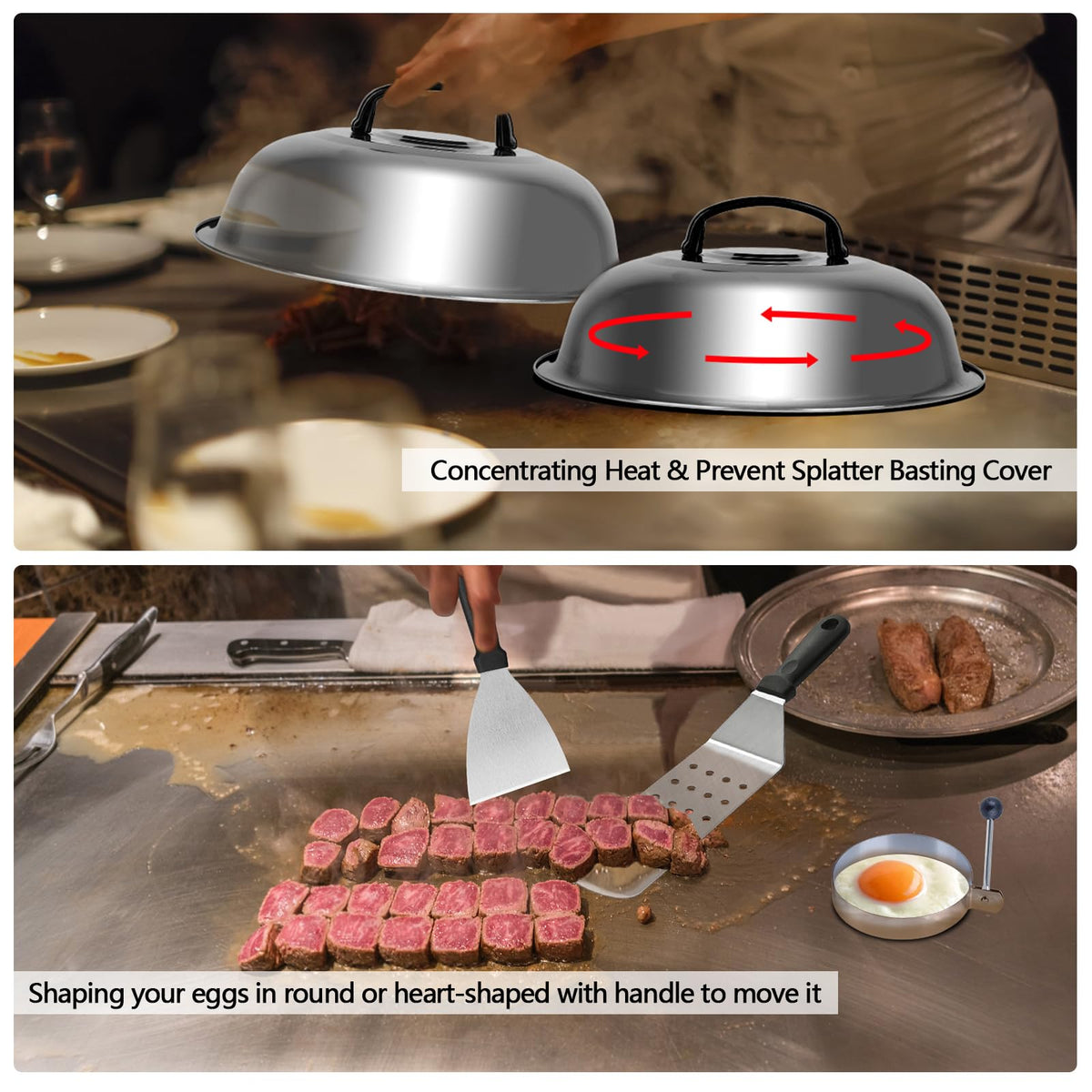 Demiwise sauté turner for smooth sautéing on the surface