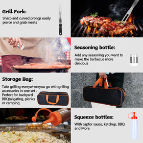 Demiwise slanted shovel for scooping and scraping the grill
