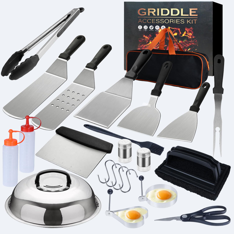 Demiwise trombone spatula designed for precise flipping on Blackstone griddles