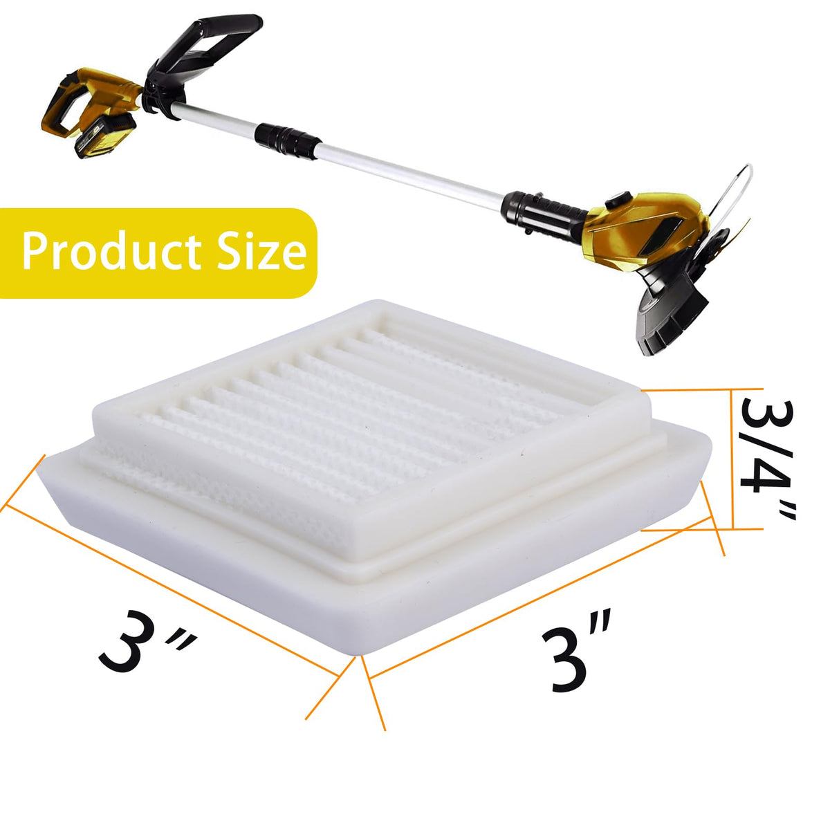 DemJamr air filter for Echo SRM-2620 helps extend trimmer life under tough yardwork.