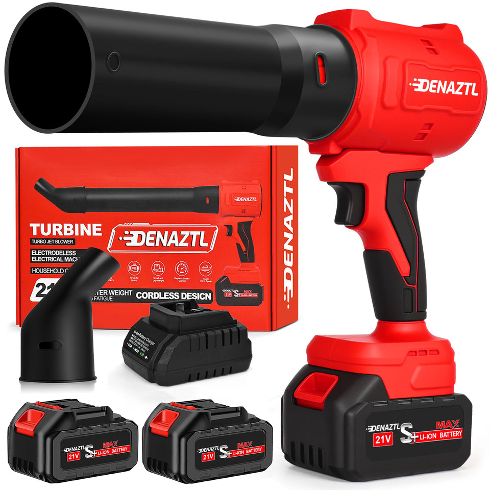 Denaztl electric leaf blower cordless in action for quick yard cleanup
